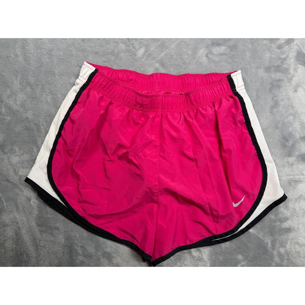Nike Dri Fit Running Shorts Womens Large Pink Performance Athletic Elastic Waist
